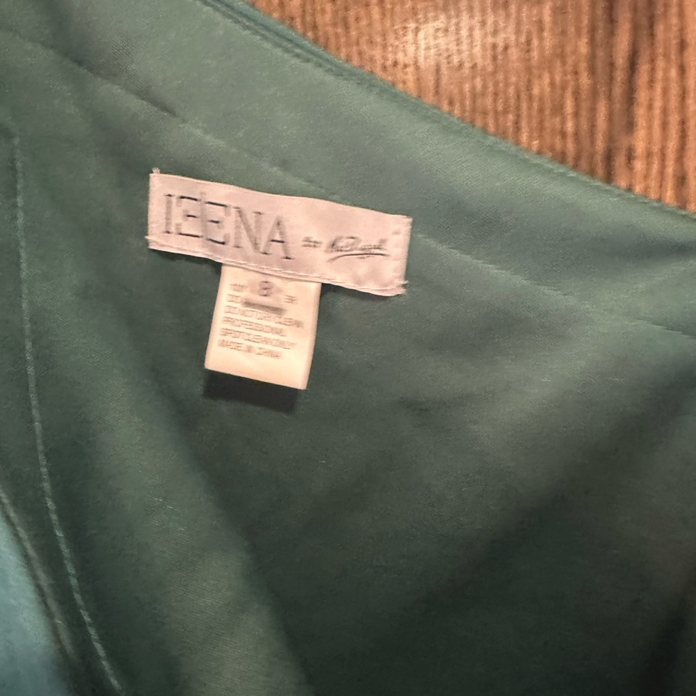 Mac Duggal One-Shoulder Green Dress Ieena - Picture 5 of 6